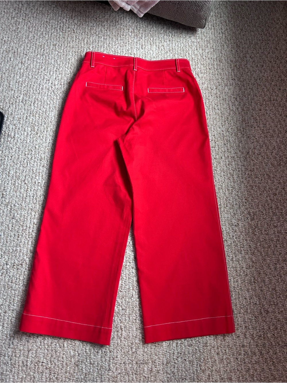 LOFT Red High-Rise Wide-Leg pants 2P - Picture 2 of 10